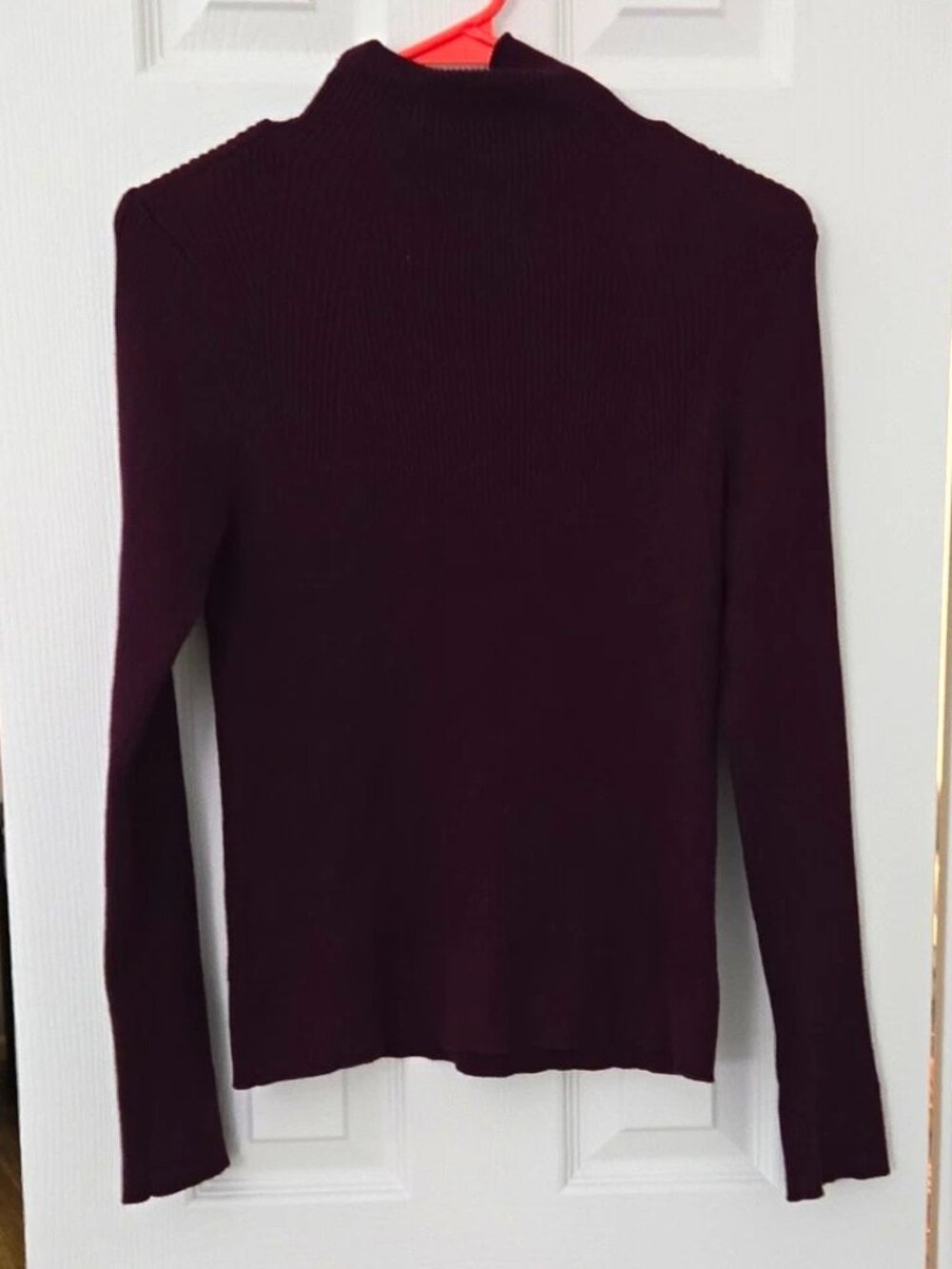 Melissa Paige Women’s Purple Knit Mock Turtleneck Long Sleeve Sweater S/M